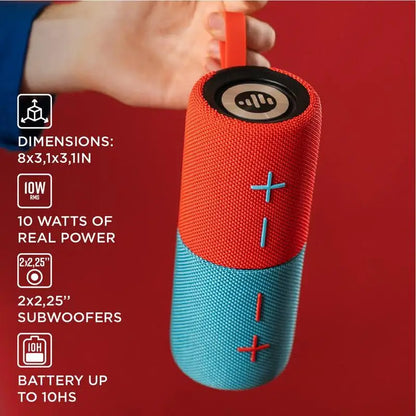 Portable Bluetooth Speaker, Magnetic 2-in-1 Design, Wireless Mini Speaker, IPX4 Waterproof, Magnetic【STROMBERG】【TWIN-2】