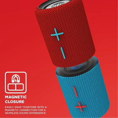 Portable Bluetooth Speaker, Magnetic 2-in-1 Design, Wireless Mini Speaker, IPX4 Waterproof, Magnetic【STROMBERG】【TWIN-2】